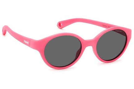 Sonnenbrille Polaroid Junior PLDK007/S MU1/M9 Polarized Oval Rosa