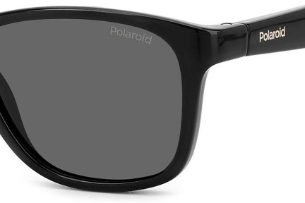 Sunglasses Polaroid Junior PLD8052/S 9HT/M9 Polarized Quadratisch Schwarz