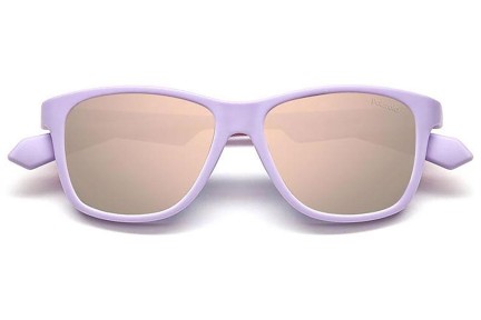 Sunglasses Polaroid Junior PLD8052/S QCK/JQ Polarized Quadratisch Lila