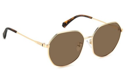 Sonnenbrille Polaroid PLD4140/G/S/X DDB/SP Polarized Quadratisch Gold