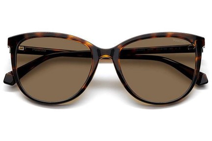 Sonnenbrille Polaroid PLD4138/S 086/SP Polarized Rund Havanna