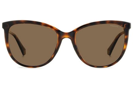 Sonnenbrille Polaroid PLD4138/S 086/SP Polarized Rund Havanna