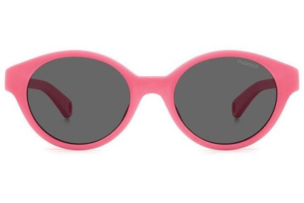 Sonnenbrille Polaroid Junior PLDK007/S MU1/M9 Polarized Oval Rosa