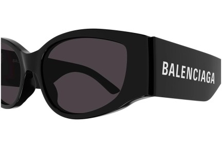 Sunglasses Balenciaga BB0258S 001 Rechteck Schwarz