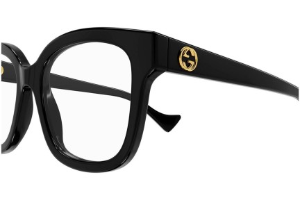 Glasses Gucci GG1258O 004 Quadratisch Schwarz