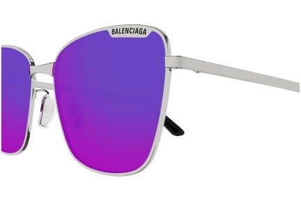 Sonnenbrille Balenciaga BB0279SA 004 Quadratisch Silber