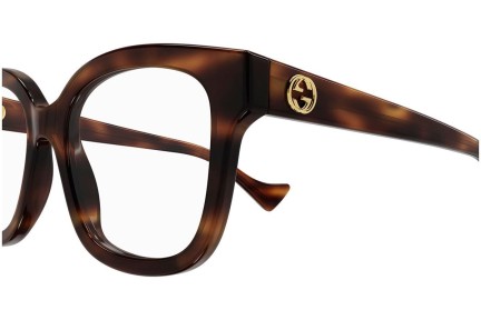 Brillen Gucci GG1258O 006 Quadratisch Havanna