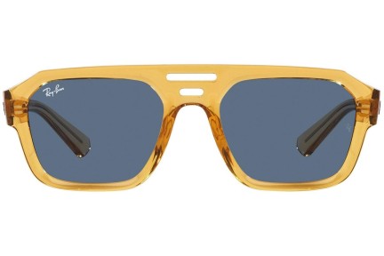 Sonnenbrille Ray-Ban Corrigan RB4397 668280 Flat Top Gelb