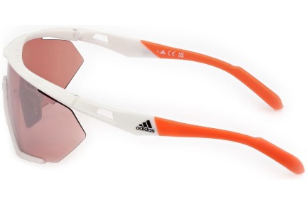 Sonnenbrille Adidas Sport SP0071 21L Monoscheibe | Shield Weiß