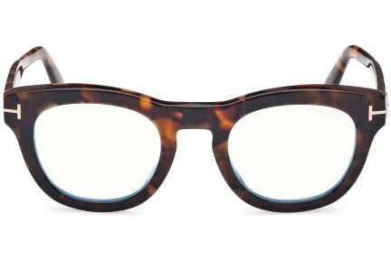 Glasses Tom Ford FT5873-B 052 Rund Havanna