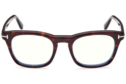 Glasses Tom Ford FT5870-B 052 Quadratisch Havanna