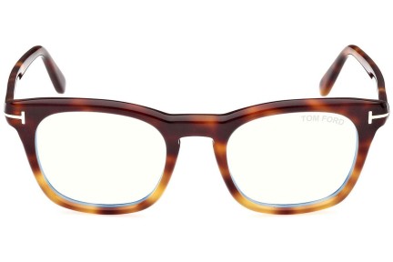 Glasses Tom Ford FT5870-B 056 Quadratisch Havanna