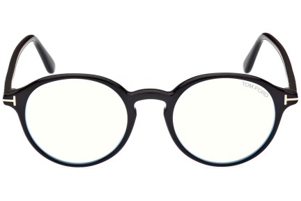 Glasses Tom Ford FT5867-B 001 Rund Schwarz