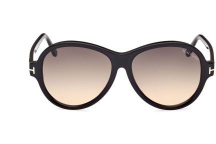 Sonnenbrille Tom Ford FT1033 01B Groß Schwarz