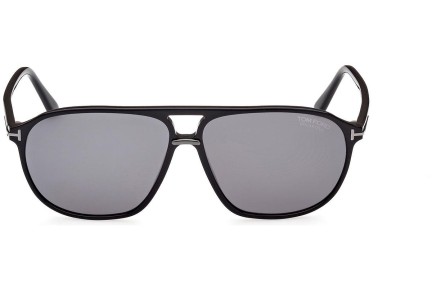 Sunglasses Tom Ford FT1026-N 01D Polarized Pilot Schwarz