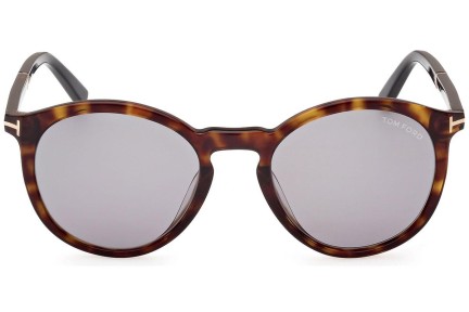 Sonnenbrille Tom Ford FT1021 52A Rund Havanna