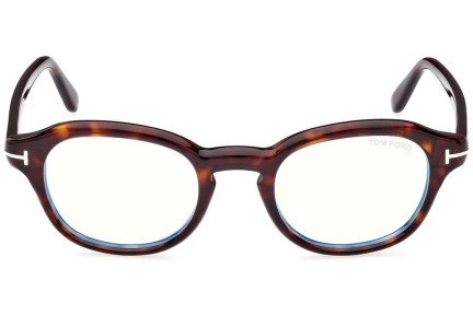 Brillen Tom Ford FT5871-B 052 Rund Havanna