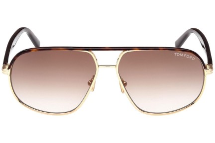 Sonnenbrille Tom Ford FT1019 30F Pilot Havanna