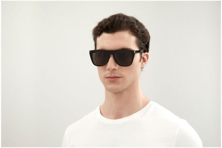 Sonnenbrille Saint Laurent SL1/F 001 Flat Top Schwarz