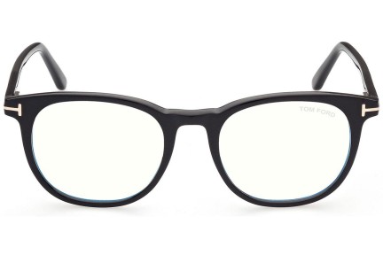 Glasses Tom Ford FT5754-B 001 Rund Schwarz