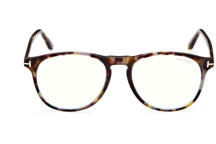 Glasses Tom Ford FT5805-B 055 Rund Havanna