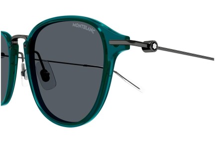 Sunglasses Mont Blanc MB0155S 007 Rund Grün