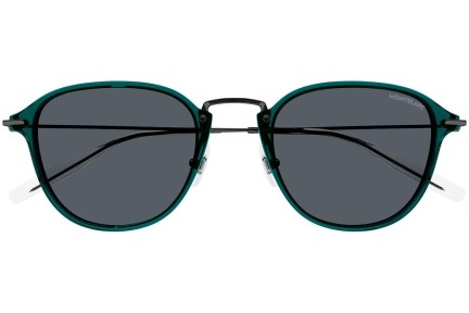 Sonnenbrille Mont Blanc MB0155S 007 Rund Grün