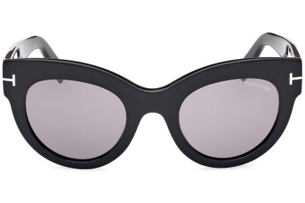 Sunglasses Tom Ford Lucilla FT1063 01C Cat Eye Schwarz