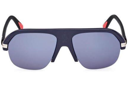 Sunglasses Moncler Lodge ML0267 91X Browline Blau