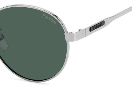 Sunglasses Polaroid PLD2144/G/S/X 6LB/UC Polarized Oval Silber