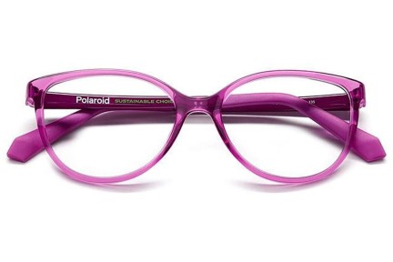 Glasses Polaroid Junior PLDD825 B3V Cat Eye Lila