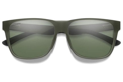 Sonnenbrille Smith LOWDOWNSTEEL B59/L7 Polarized Quadratisch Grün