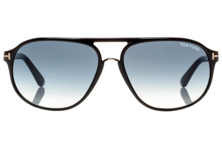 Sunglasses Tom Ford Jacob FT0447 01P Pilot Schwarz