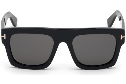 Sonnenbrille Tom Ford Fausto FT0711 01A Flat Top Schwarz