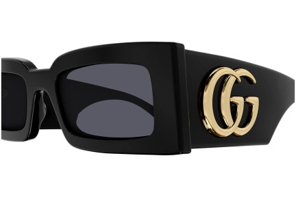 Sunglasses Gucci GG1425S 001 Rechteck Schwarz