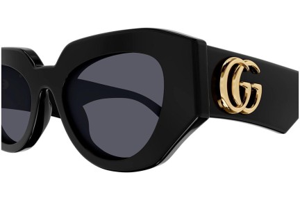 Sonnenbrille Gucci GG1421S 001 Cat Eye Schwarz