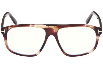 Glasses Tom Ford FT5901-B 050 Quadratisch Havanna