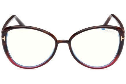 Glasses Tom Ford FT5907-B 055 Cat Eye Havanna