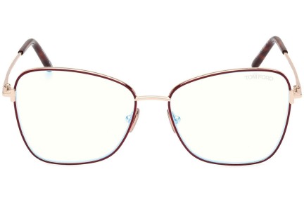 Brillen Tom Ford FT5906-B 069 Cat Eye Rot