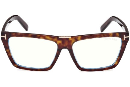 Glasses Tom Ford FT5912-B 052 Quadratisch Havanna