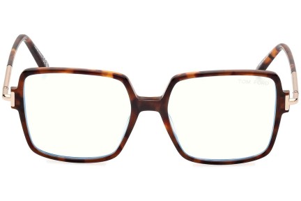 Glasses Tom Ford FT5915-B 052 Quadratisch Havanna