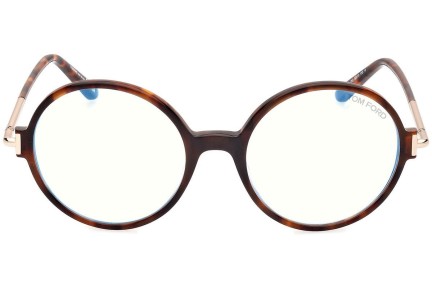 Glasses Tom Ford FT5914-B 052 Rund Havanna