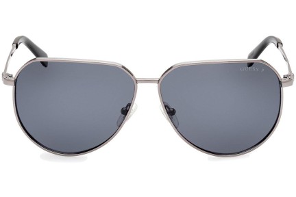 Sonnenbrille Guess GU00089 08D Polarized Quadratisch Silber