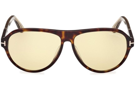 Sonnenbrille Tom Ford Quincy FT1080 52N Pilot Havanna