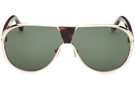 Sonnenbrille Tom Ford Vincenzo FT1072 28N Pilot Gold