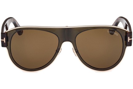 Sunglasses Tom Ford Lyle-02 FT1074 51J Pilot Braun