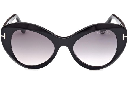 Sonnenbrille Tom Ford Guinevere FT1084 01B Cat Eye Schwarz