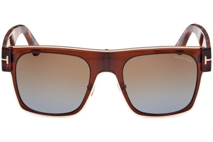 Sonnenbrille Tom Ford Edwin FT1073 48F Quadratisch Braun