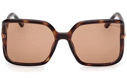 Sunglasses Tom Ford Solange-02 FT1089 52E Quadratisch Havanna