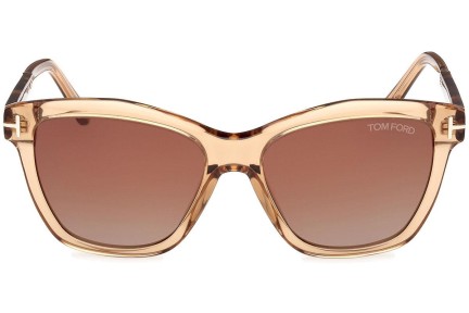 Sonnenbrille Tom Ford Lucia FT1087 45F Quadratisch Braun